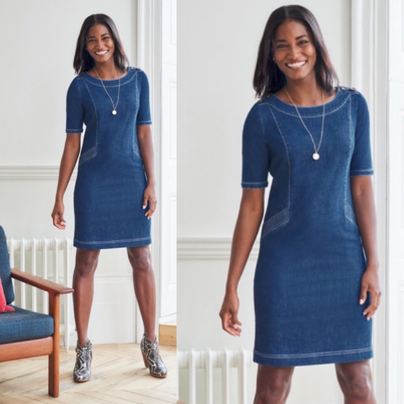 Boden Dresses & Skirts - Boden Iona button detail dress mid vintage